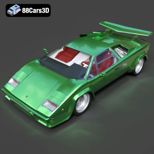 Lamborghini Countach 5000S 3D Model