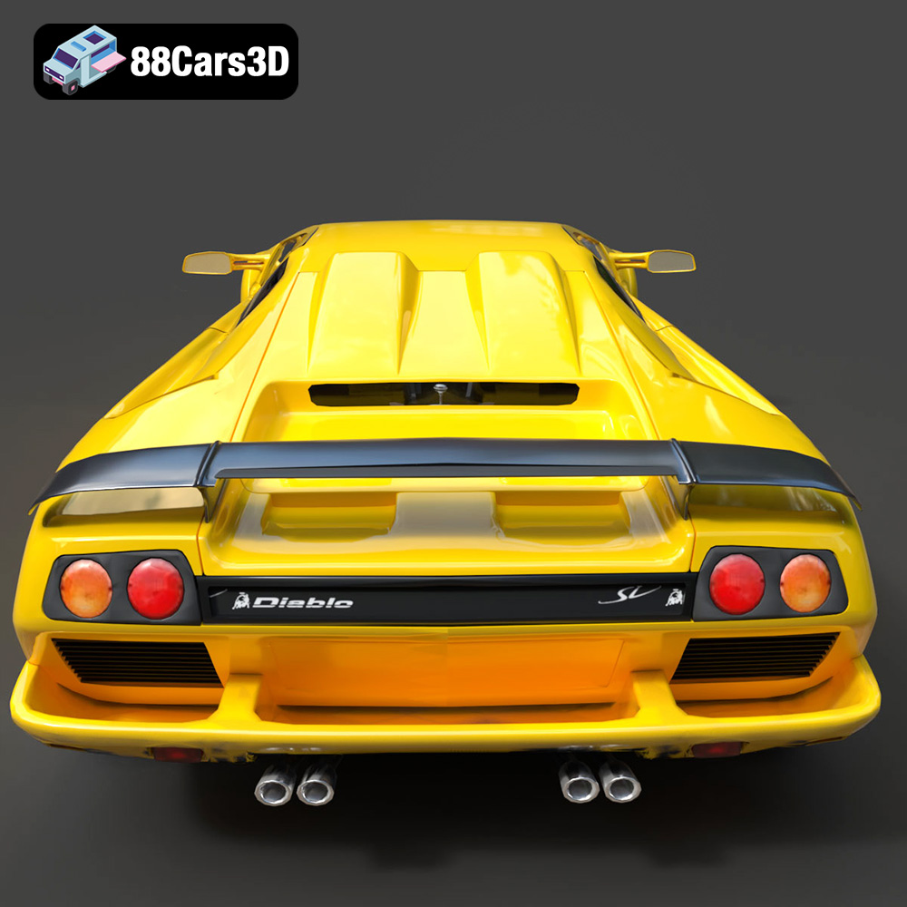 Lamborghini Diablo SV 1995 3D Model