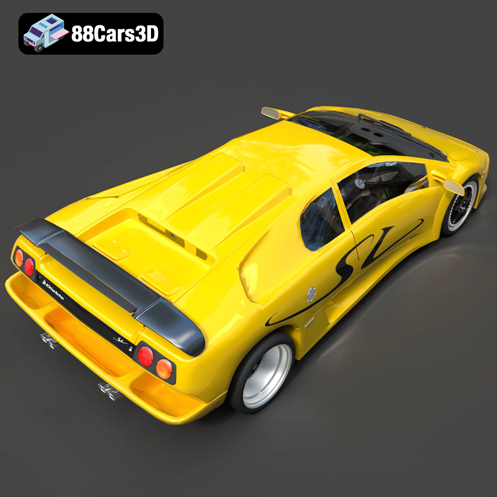 Lamborghini Diablo SV 1995 3D Model