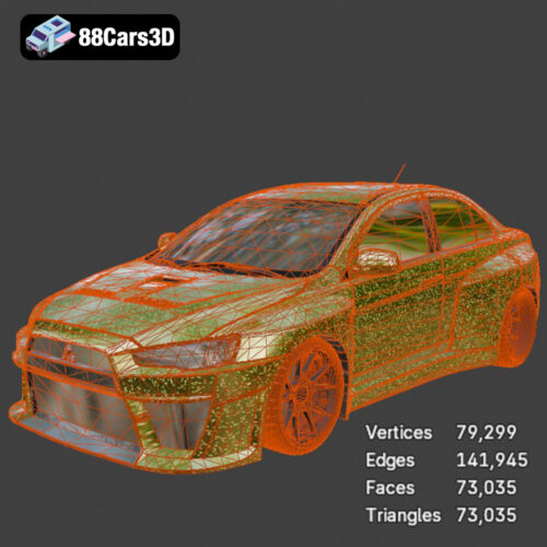 Lancer Evolution 10 3D Model
