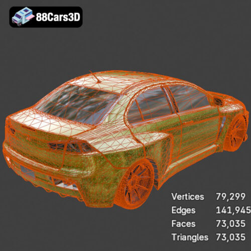 Lancer Evolution 10 3D Model