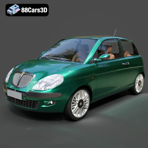 Lancia Ypsilon-001 Lancia Ypsilon 3D Model