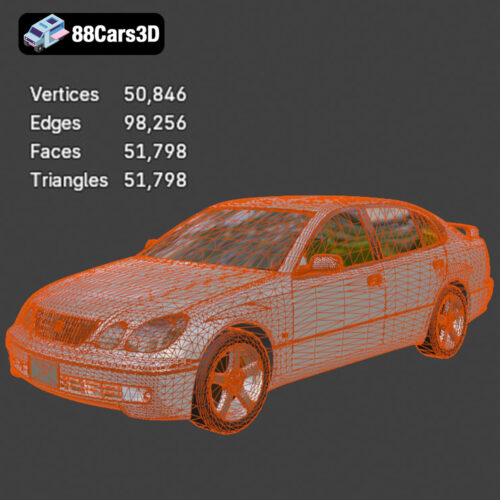 Lexus GS 300 1997 3D Model