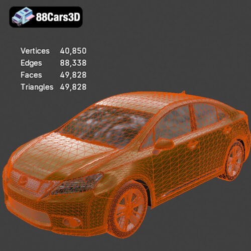 Lexus-HS-250H-008 Lexus HS 250H 3D Model