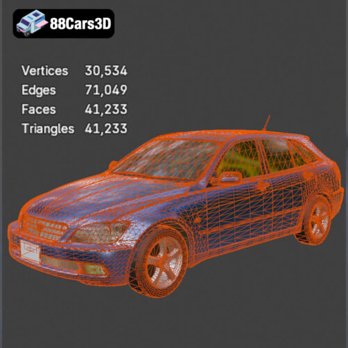 Lexus IS SportCross-Toyota Altezza Gita 3D Model