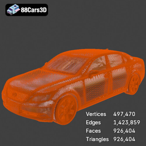 Lexus LS 460 2007 3D Model