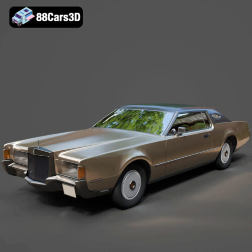 Lincoln Continental Mark IV 1972-001 Lincoln Continental Mark IV 1972 3D Model