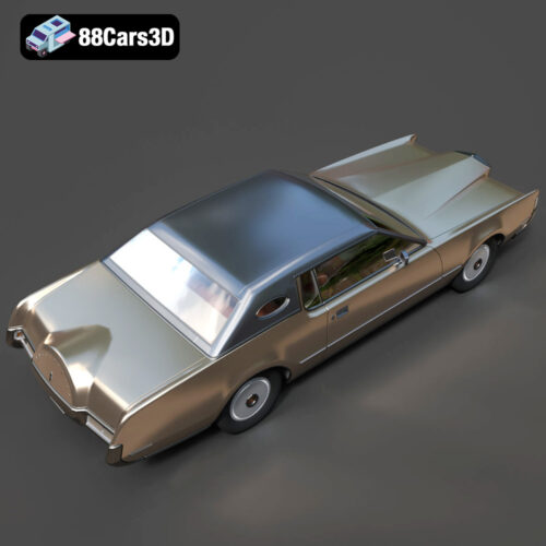 Lincoln Continental Mark IV 1972-005 Lincoln Continental Mark IV 1972 3D Model