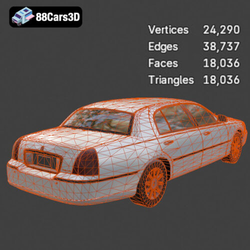 Lincoln Town Car 3D Model