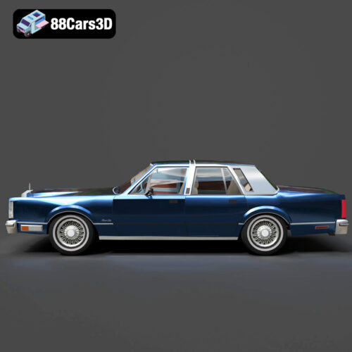 Lincoln Town Car 1986 3D Model