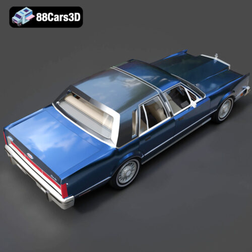 Lincoln Town Car 1986 3D Model