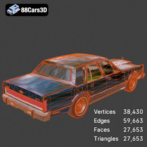 Lincoln Town Car 1986 3D Model