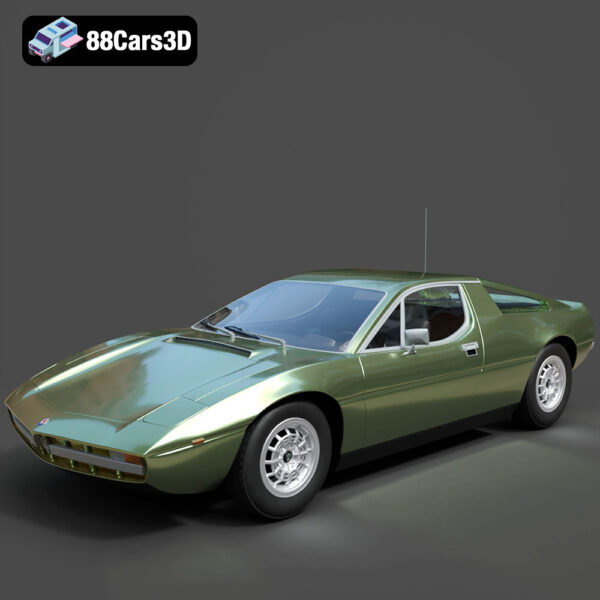 Maserati Merak-001 Maserati Merak 3D Model