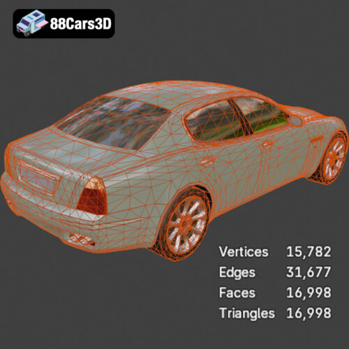 Maserati Quattroporte 2013 3D Model