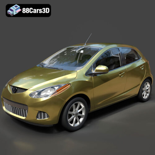 Mazda 2 2008 3D Model