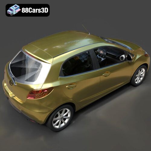 Mazda 2 2008 3D Model