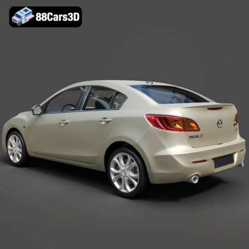 Mazda 3 Sedan-003 Mazda 3 Sedan 3D Model