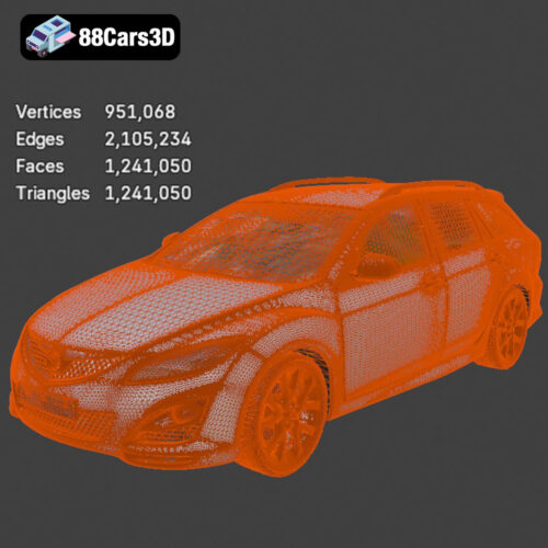Mazda 6 Wagon 3D Model