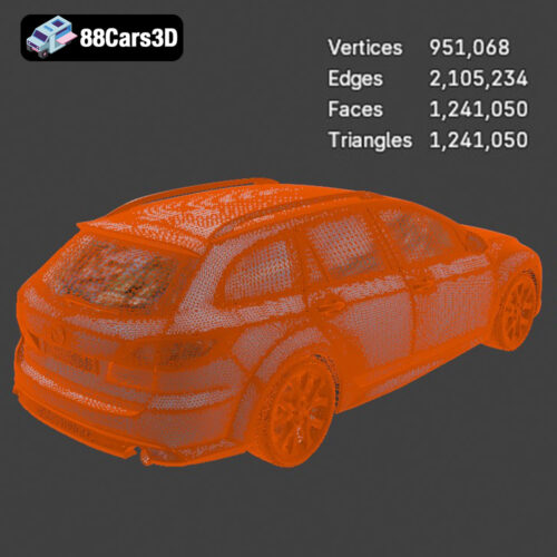 Mazda 6 Wagon 3D Model
