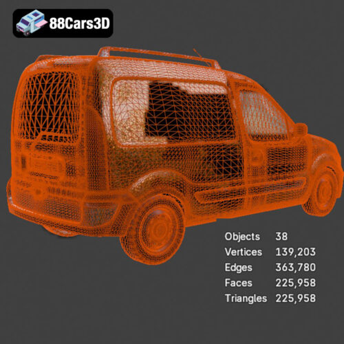 Renault Kangoo II 3D Model