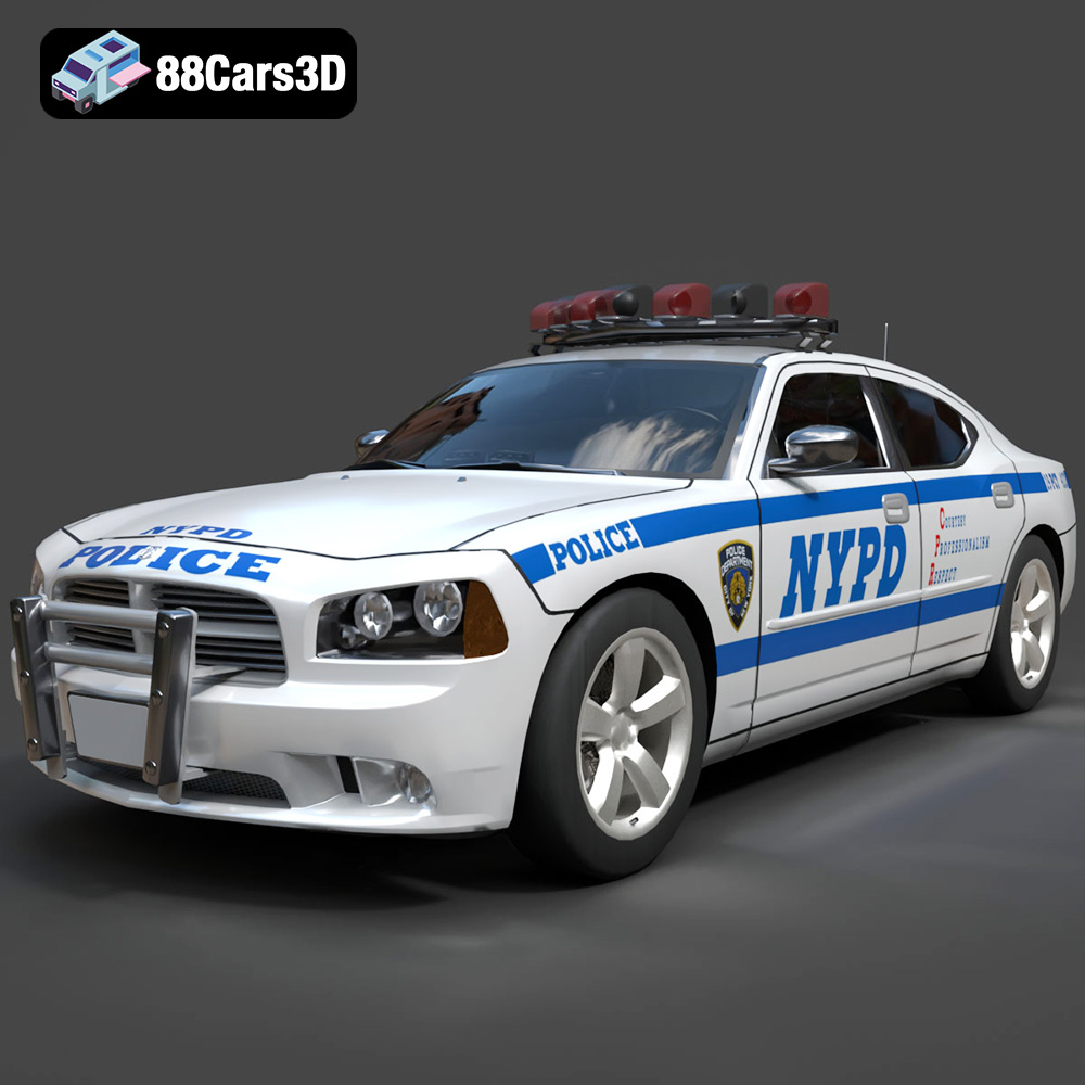 Dodge Charger Police NYPD 3D Model