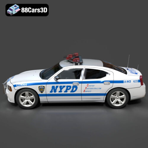 Dodge Charger Police NYPD 3D Model