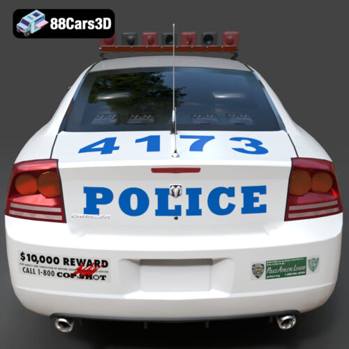 Dodge Charger Police NYPD 3D Model