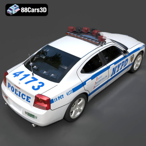 Dodge Charger Police NYPD 3D Model