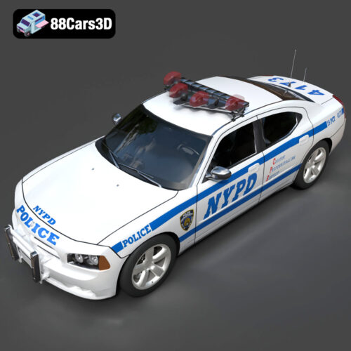Dodge Charger Police NYPD 3D Model