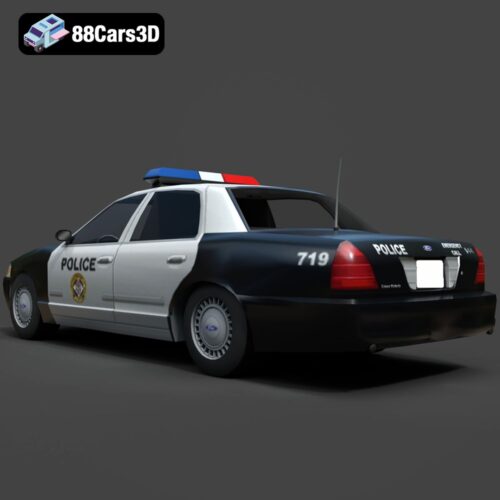 Ford Crown Victoria Police 2011 3D Model