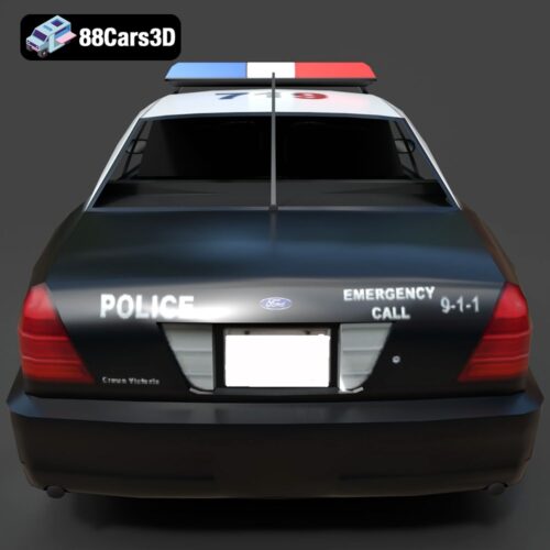 Ford Crown Victoria Police 2011 3D Model