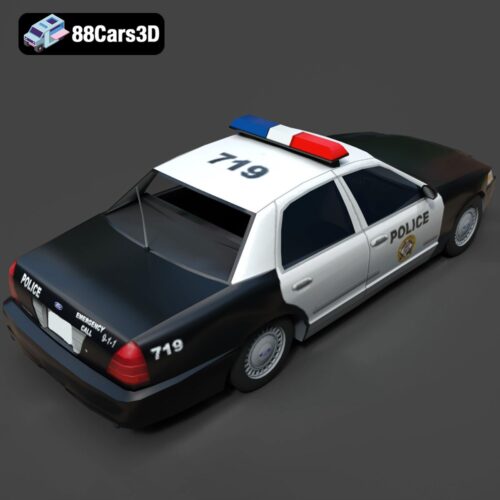 Ford Crown Victoria Police 2011 3D Model