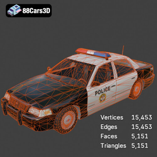Ford Crown Victoria Police 2011 3D Model