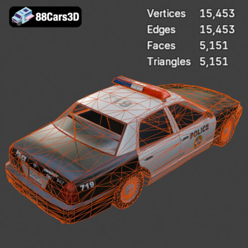 Ford Crown Victoria Police 2011 3D Model