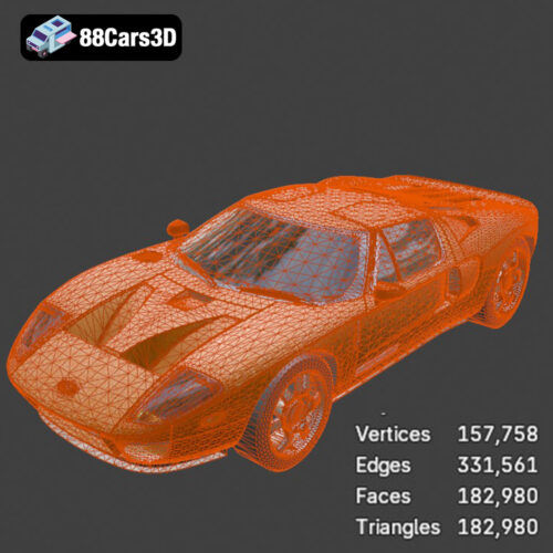 Ford GT-008 Ford GT 3D Model