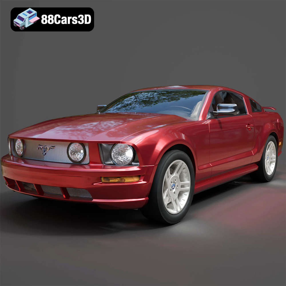 Ford Mustang 2005 3D Model