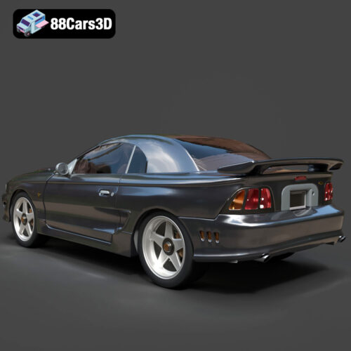 Ford Mustang Coupe 1996 3D Model - Gallery Image 8 Ford Mustang Coupe 1996 3D Model