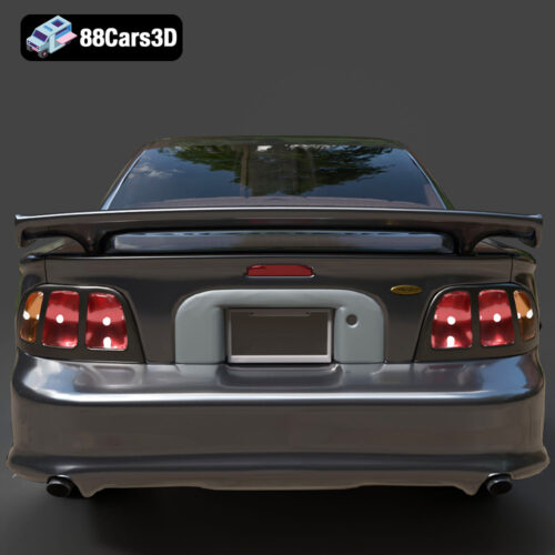 Ford Mustang Coupe 1996 3D Model - Gallery Image 6 Ford Mustang Coupe 1996 3D Model