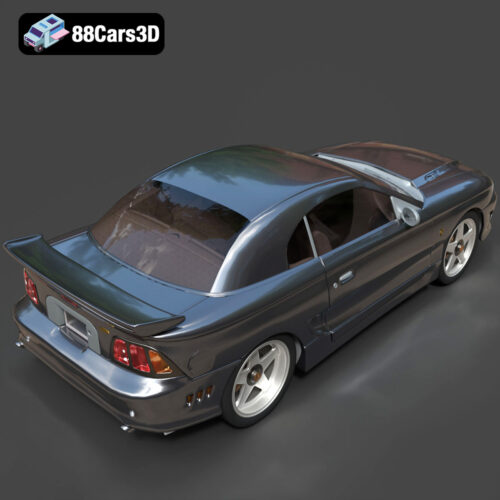 Ford Mustang Coupe 1996 3D Model - Gallery Image 5 Ford Mustang Coupe 1996 3D Model