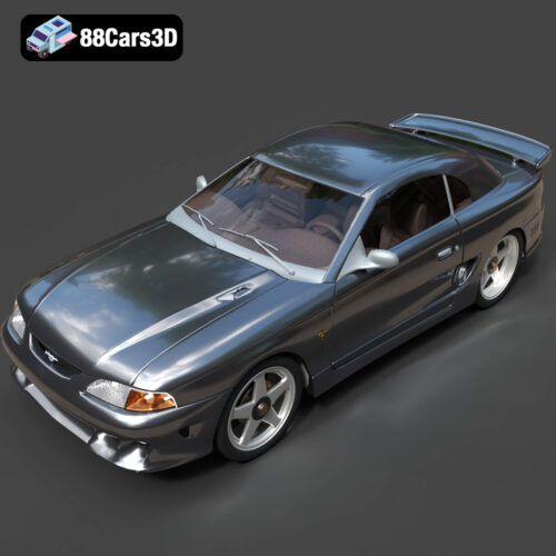 Ford Mustang Coupe 1996 3D Model - Gallery Image 3 Ford Mustang Coupe 1996 3D Model