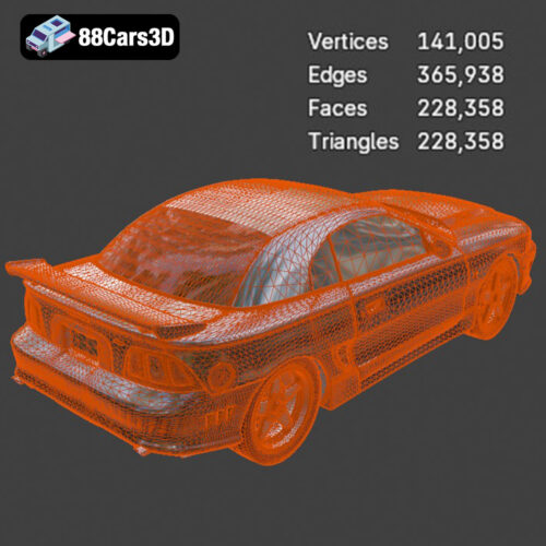 Ford Mustang Coupe 1996 3D Model - Gallery Image 1 Ford Mustang Coupe 1996 3D Model