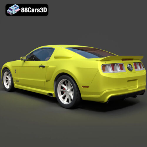 Ford Mustang ELEANOR GT500 3D Model - Gallery Image 7 Ford Mustang ELEANOR GT500 3D Model