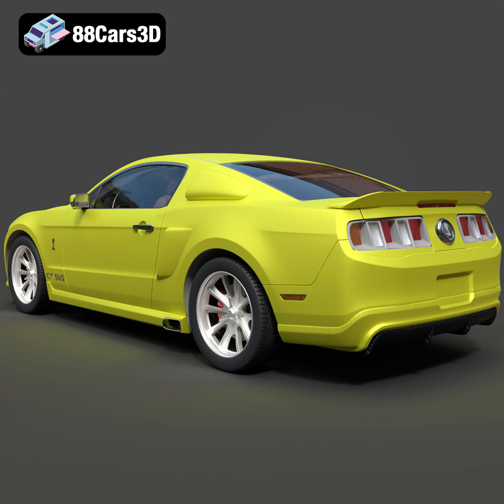 Ford Mustang ELEANOR GT500 3D Model