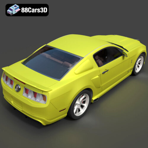 Ford Mustang ELEANOR GT500 3D Model - Gallery Image 5 Ford Mustang ELEANOR GT500 3D Model