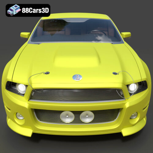Ford Mustang ELEANOR GT500 3D Model - Gallery Image 4 Ford Mustang ELEANOR GT500 3D Model