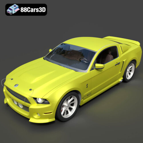 Ford Mustang ELEANOR GT500 3D Model - Gallery Image 2 Ford Mustang ELEANOR GT500 3D Model