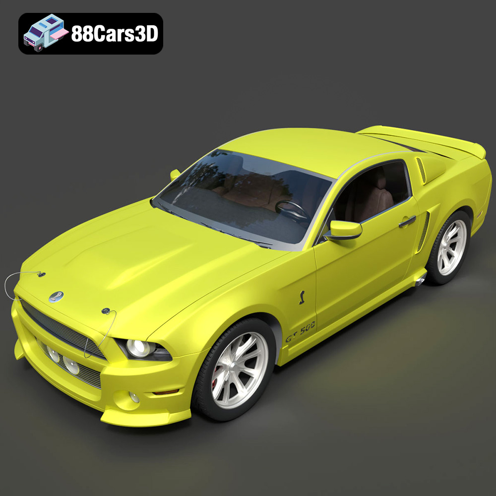 Ford Mustang ELEANOR GT500 3D Model