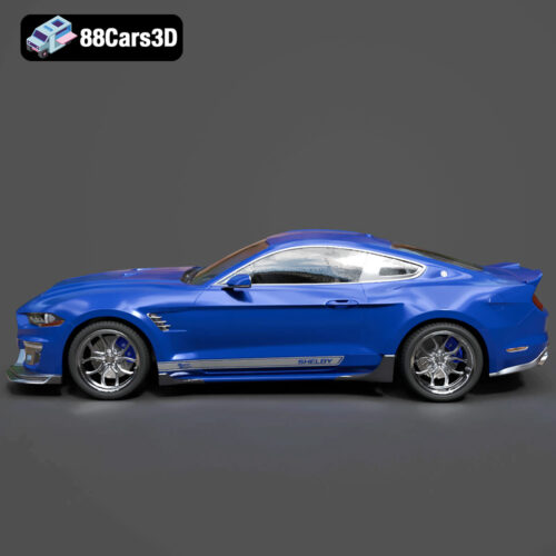 Ford Mustang Shelby Super Snake Concept 2018 3D Model - Gallery Image 3 Ford Mustang Shelby Super Snake Concept 2018 3D Model