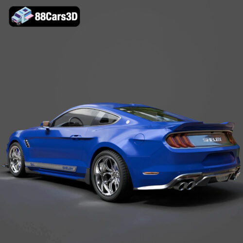 Ford Mustang Shelby Super Snake Concept 2018 3D Model - Gallery Image 4 Ford Mustang Shelby Super Snake Concept 2018 3D Model