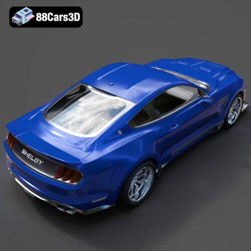 Ford Mustang Shelby Super Snake Concept 2018 3D Model - Gallery Image 7 Ford Mustang Shelby Super Snake Concept 2018 3D Model